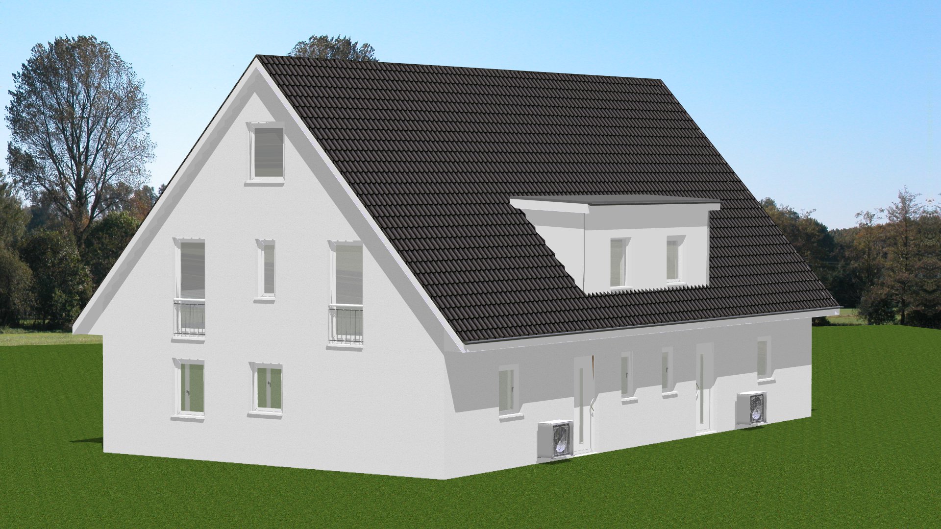 Ansicht Eingang Planung